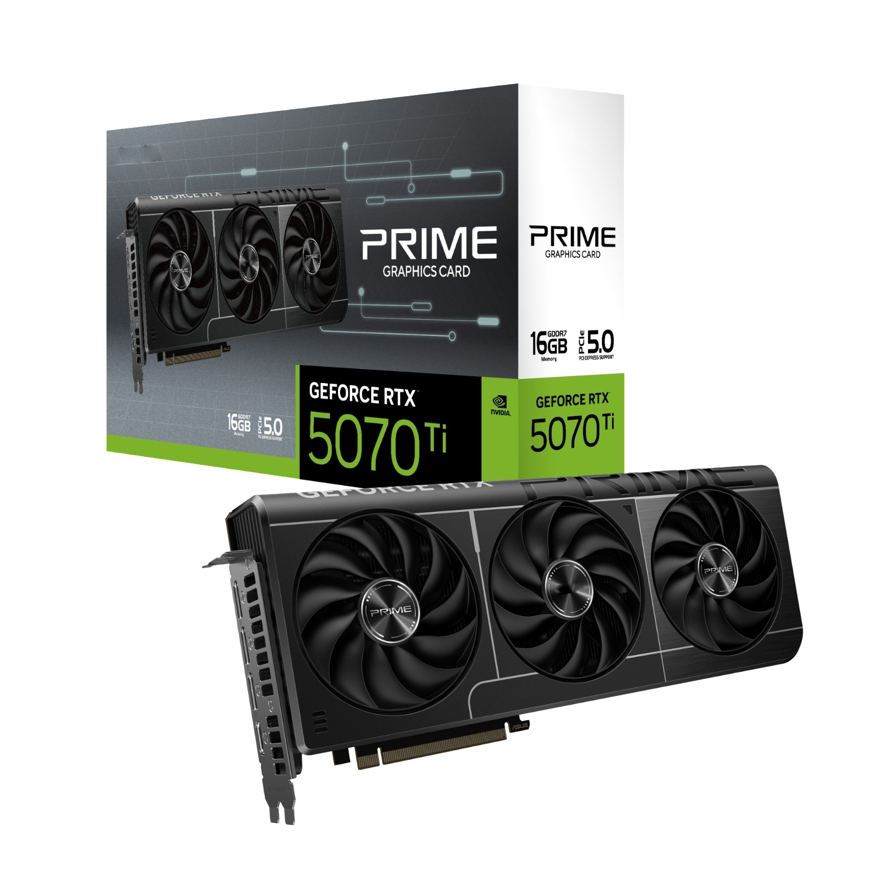 Triple Fan Gaming Graphics Card 16Gb - 2025 New PRIME GeForce RTX 5070