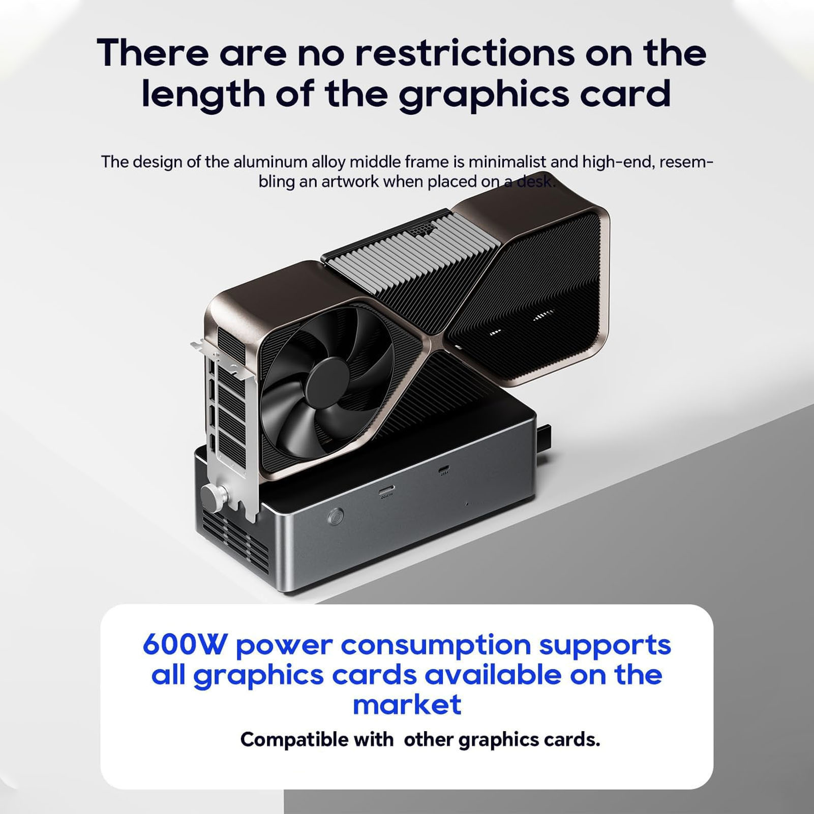 800W PSU PCIe 4.0 X4 External  - Oculink Egpu Dock Graphics Card 评论和价格